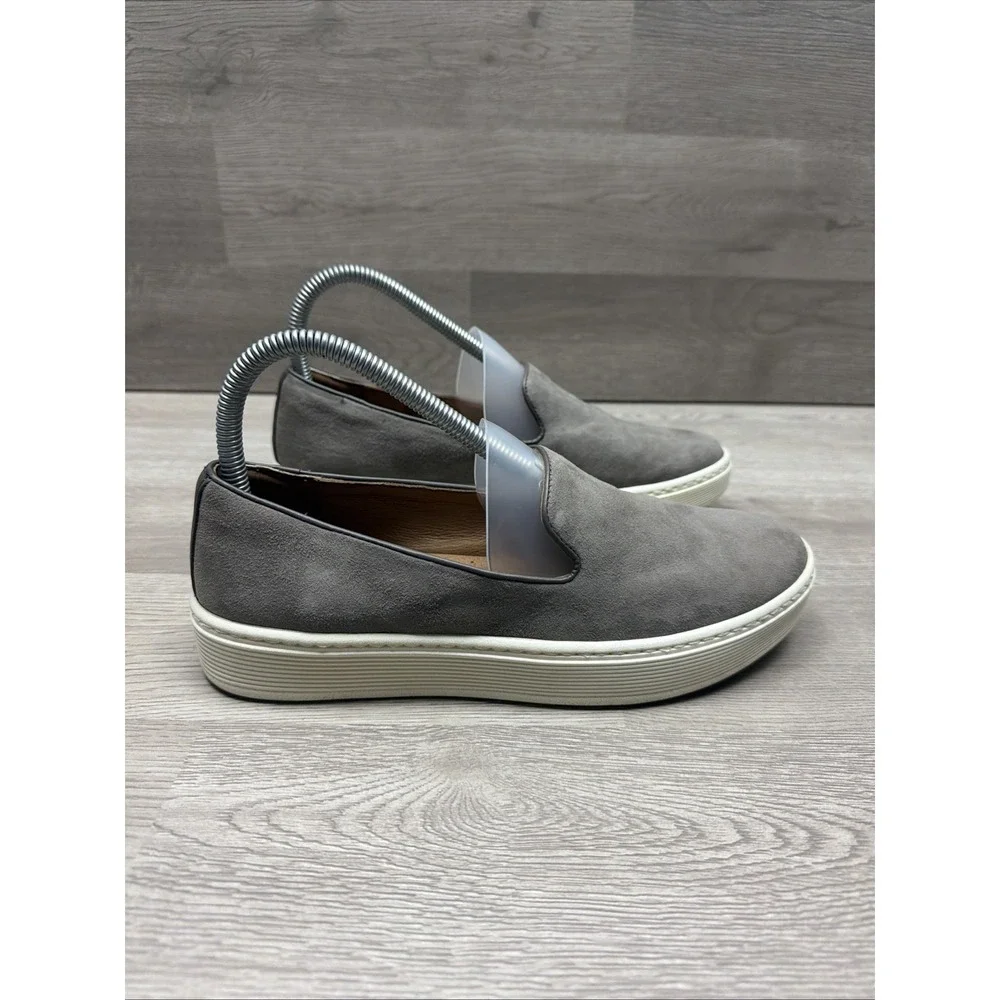 Söfft Somers Slip-On‎ Sneakers Women's Size 7M Gray Leather SF0021408 Very Nice